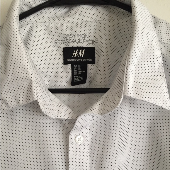 Men’s H&M XL Easy-Iron Long Sleeve Dress Shirt - Picture 4 of 5